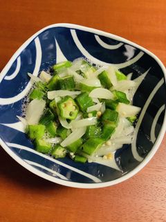 簡単!オクラとらっきょうの酢の物-レシピのメイン写真