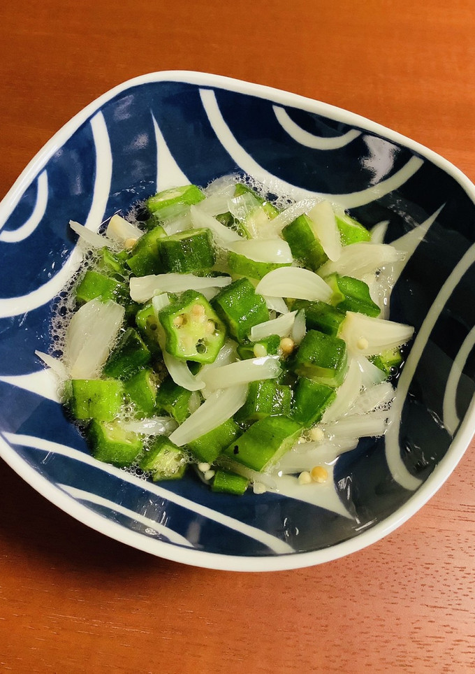 簡単！オクラとらっきょうの酢の物-レシピのメイン写真