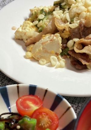 天かすが決め手!!簡単ゴーヤチャンプル-レシピのメイン写真