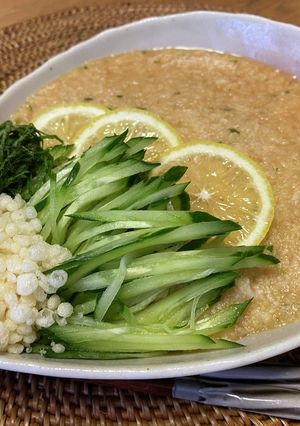 冷んやりとろろのたぬきラーメン-レシピのメイン写真