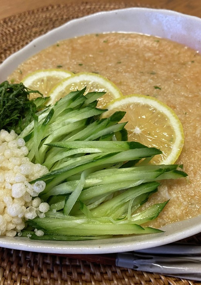 冷んやりとろろのたぬきラーメン-レシピのメイン写真