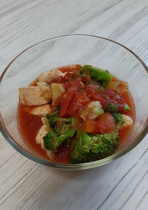 レンチン8分 チキンのトマト煮-レシピのメイン写真