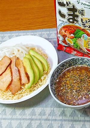 サッポロ一番でハワイ風トロピカルつけ麺-レシピのメイン写真