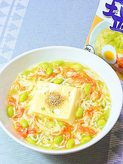 冷やしサッポロ一番あんかけ茶碗蒸し風-レシピのメイン写真