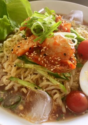 サッポロ一番！トマキムごま味醤油ラーメン-レシピのメイン写真