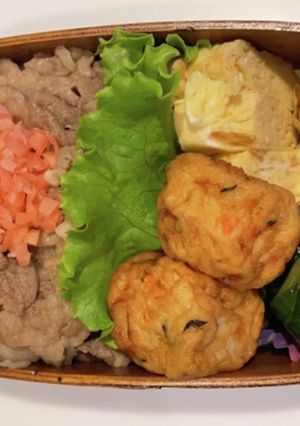 牛丼弁当-レシピのメイン写真