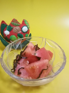 トマトの塩昆布和え-レシピのメイン写真