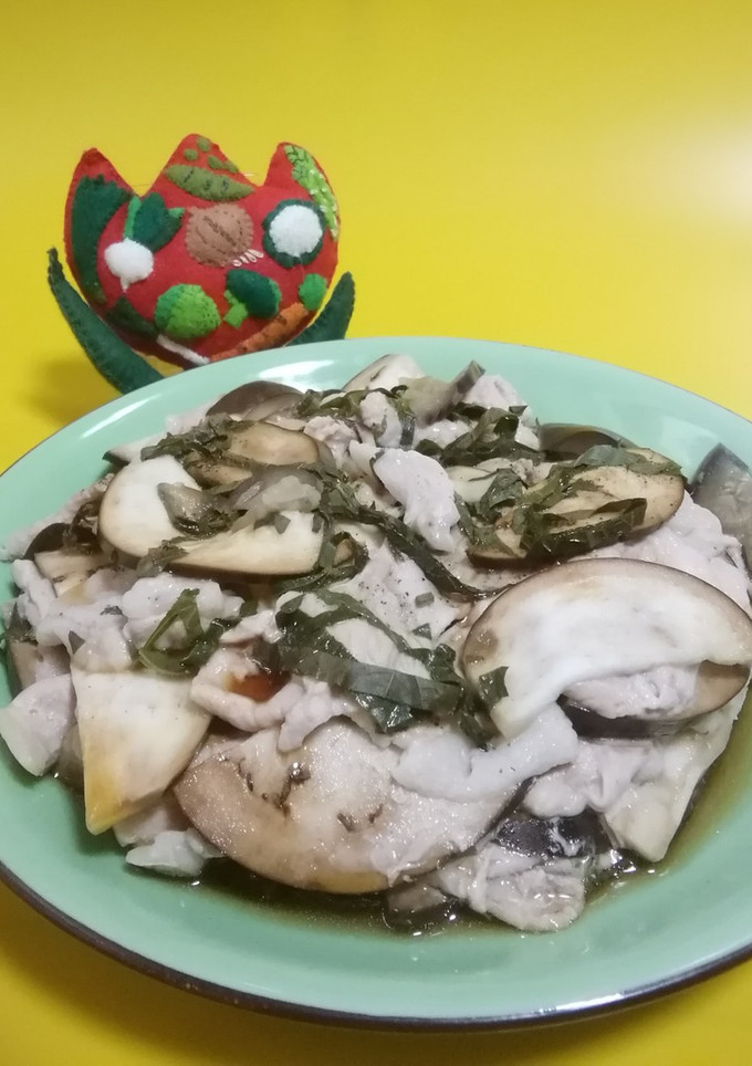 なすと豚肉の重ね蒸し-レシピのメイン写真