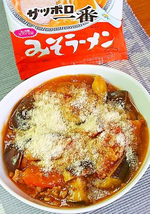 ナスとトマトのチーズ麻婆冷やし麺-レシピのメイン写真