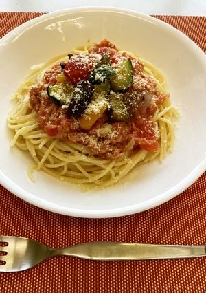 包丁いらず!トマトとツナの冷製パスタ-レシピのメイン写真