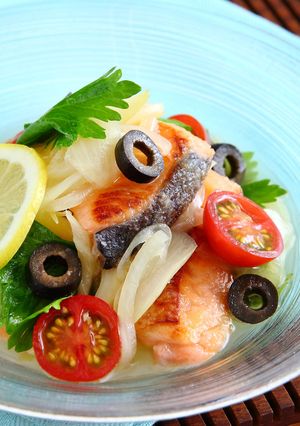 レモン香る鮭のエスカベッシュ☀-レシピのメイン写真