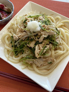 夏バテ予防に♪簡単 豚しゃぶ風うどん-レシピのメイン写真