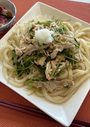 夏バテ予防に♪簡単 豚しゃぶ風うどん-レシピのメイン写真