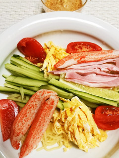 冷やし中華(ごま味噌たれ)-レシピのメイン写真