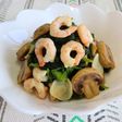 甘エビとほうれん草のソテー
