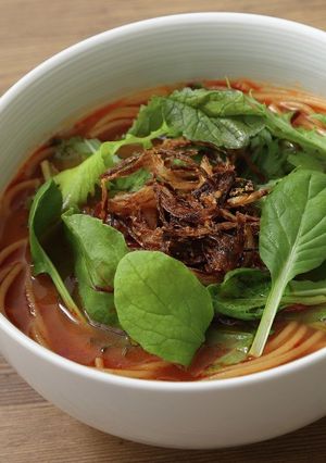 ベビーリーフのトマトチリラーメン-レシピのメイン写真