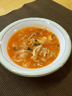 【学校給食】鶏肉とトマト煮込み-レシピのメイン写真