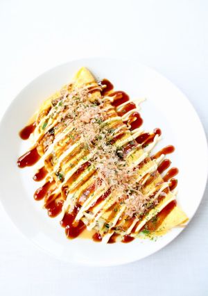 ご飯に合う！【豚キャベツの挟みオムレツ】-レシピのメイン写真
