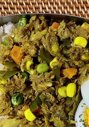 レンジでツナ缶ドライカレー-レシピのメイン写真