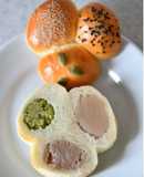 栗いむチーズ入り三色あんぱん