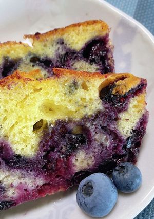 ブルーベリーを楽しむ❤︎しっとりケーキ-レシピのメイン写真
