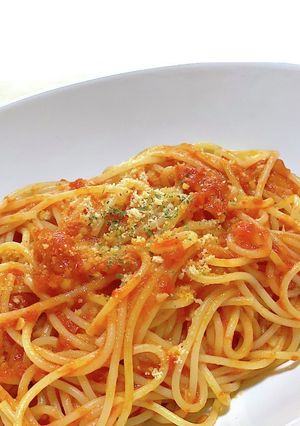 フレッシュトマトの濃厚トマトソースパスタ-レシピのメイン写真