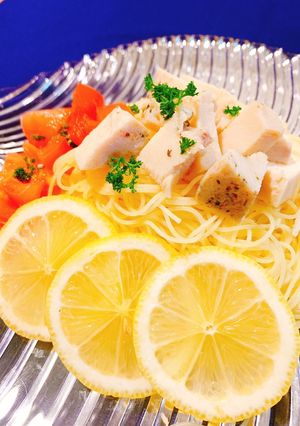 糖尿病レシピ：トマトの冷製パスタ-レシピのメイン写真