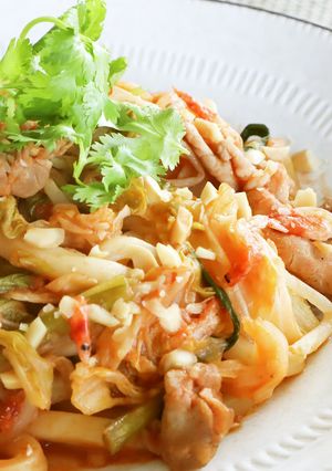 レンジで♪パッタイ風うどん-レシピのメイン写真