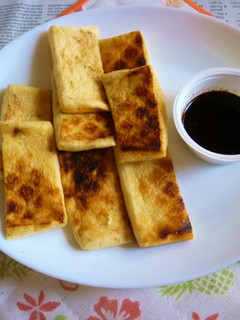 京揚げの網焼き+にんにくわさび醤油-レシピのメイン写真