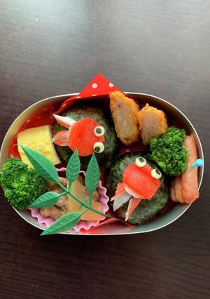 金魚☆夏☆涼しい☆デコ弁☆キャラ弁-レシピのメイン写真