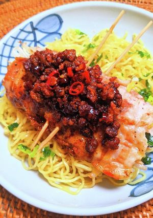 台湾肉巻き串塩焼きそば-レシピのメイン写真