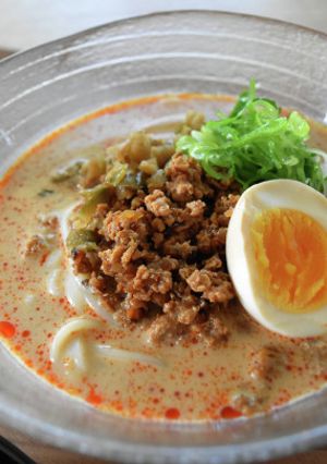 冷やし豆乳坦々うどん-レシピのメイン写真