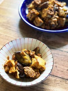 簡単!茄子と厚揚げのカレー炒め-レシピのメイン写真