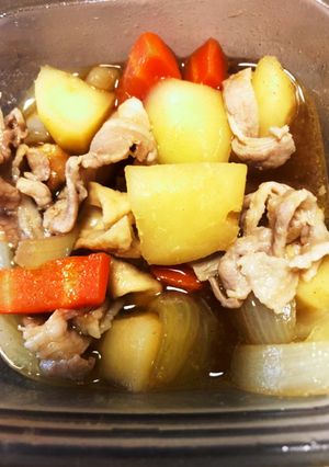 レンチン 1人分の煮物-レシピのメイン写真