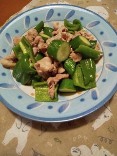 キュウリと豚肉の塩炒め-レシピのメイン写真