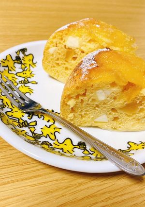 炊飯器で豆乳りんごクリームチーズケーキ-レシピのメイン写真