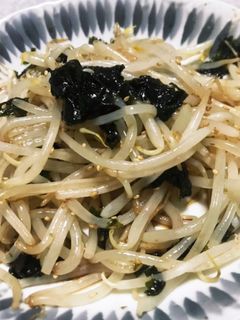 超簡単!もやしと韓国海苔の和え物-レシピのメイン写真