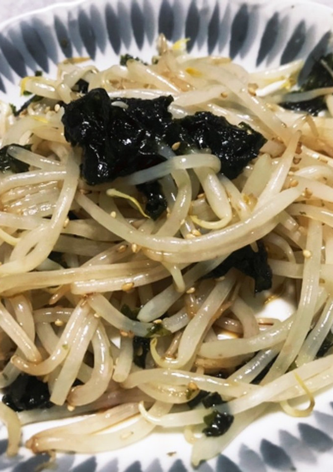 超簡単！もやしと韓国海苔の和え物-レシピのメイン写真