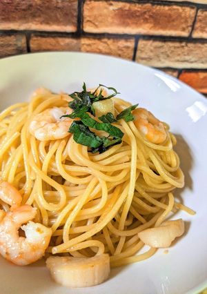 エビとホタテのバター醤油パスタ-レシピのメイン写真