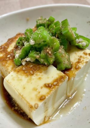 ☆オクラ乗せ冷奴♪-レシピのメイン写真