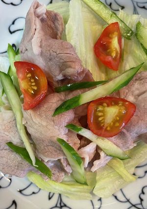 お肉がプルンと#柔らかい#冷しゃぶサラダ-レシピのメイン写真