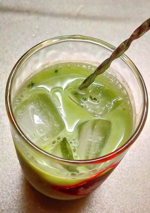 おうちで♪玄米抹茶ラテ-レシピのメイン写真