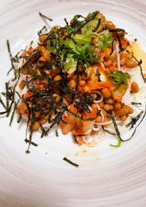納豆キムチの冷し素麺-レシピのメイン写真