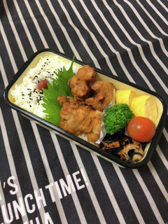 男子高校生弁当7/20唐揚げ弁当-レシピのメイン写真