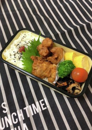 男子高校生弁当7/20唐揚げ弁当-レシピのメイン写真