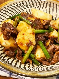 牛肉と山芋のスタミナ炒め(ゆず胡椒風味)-レシピのメイン写真