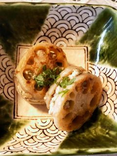 レンコンの鶏ひき挟み焼き-レシピのメイン写真