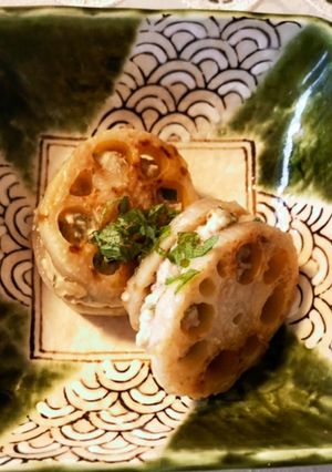 レンコンの鶏ひき挟み焼き-レシピのメイン写真