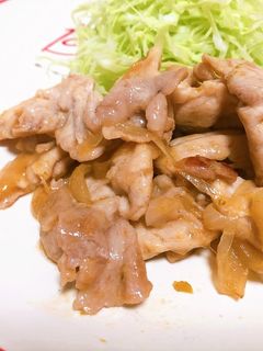 レンジで!豚のしょうが焼き-レシピのメイン写真