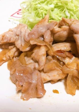 レンジで!豚のしょうが焼き-レシピのメイン写真